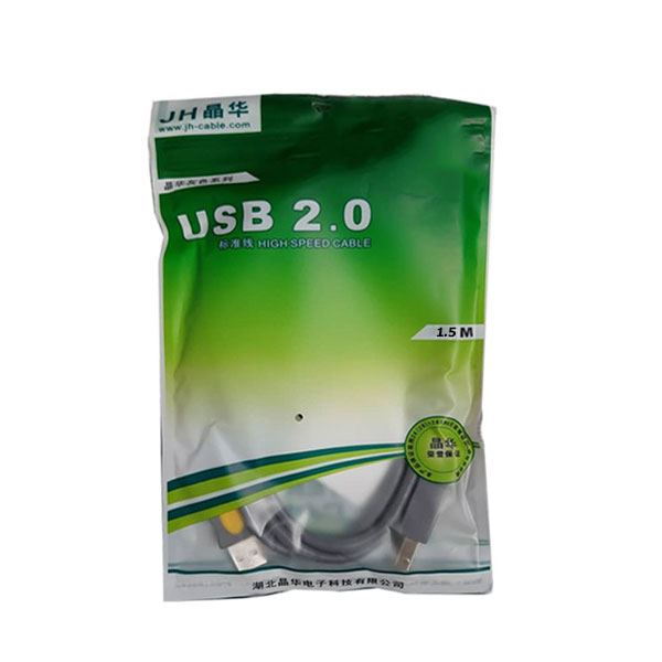 کابل پرینتر USB 2.0 جی اچ JH متراژ ۱.۵ متر